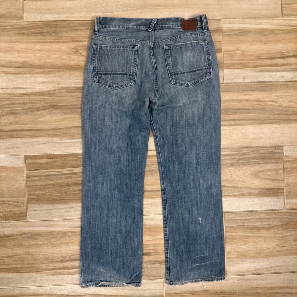 Polo Jeans Co Ralph Lauren Mercer Low Rise Straight Leg Blue Denim Jeans 33x30